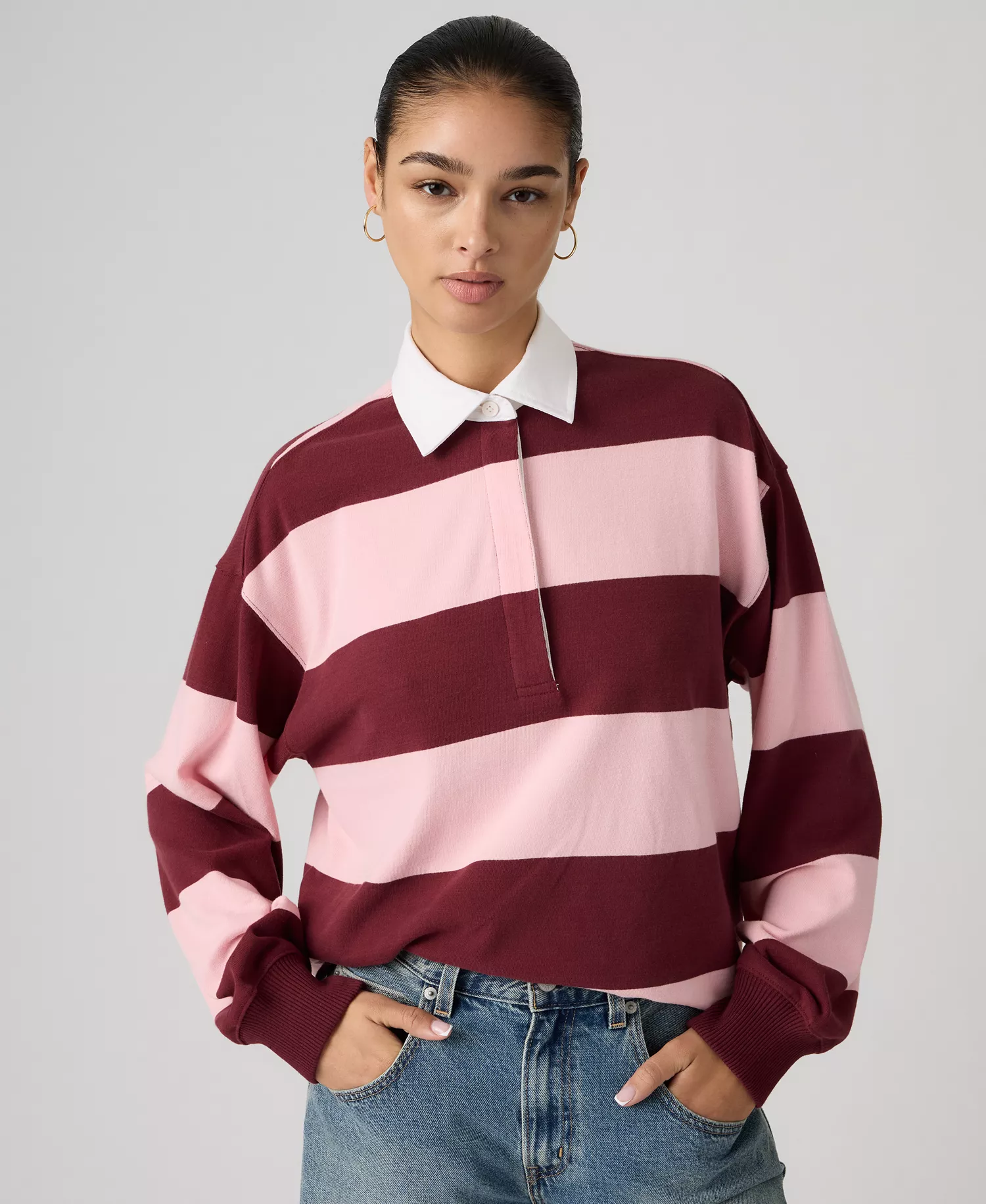 mni-eb33f38f32050e00ba93bc3710208cff Women's Rugby Long-Sleeve Collared Top
