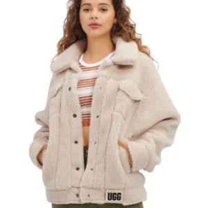 UGG Women's Frankie Sherpa Fleece Trucker Jacket