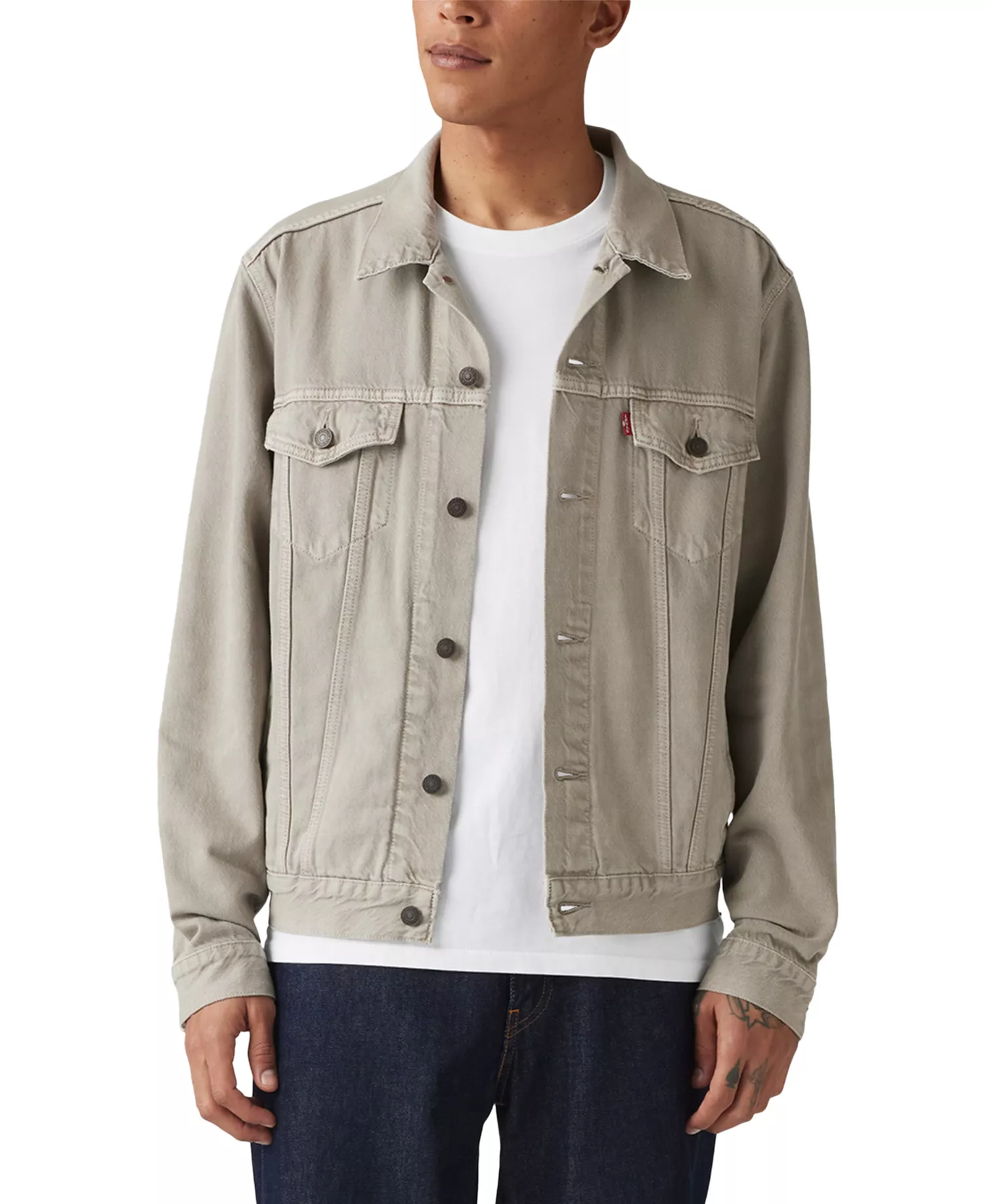 mni-ebd4809a7f0a9efa22d711e6d06c5437 Men's Regular-Fit Stretch Denim Trucker Jacket — изображение 4