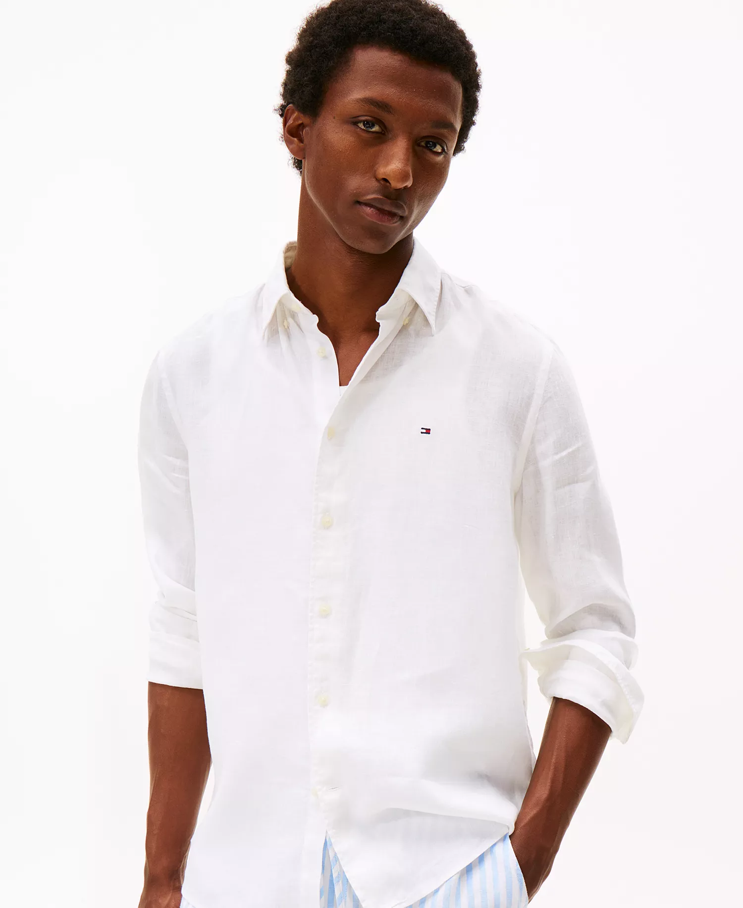 mni-ecefa0771972ca00eb6943ccce59a46b Men's Button-Down Long-Sleeve 100% Linen Shirt
