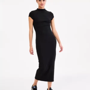 Women's Cap-Sleeve Mock-Neck Midi Dress, Exclusively at Macy's