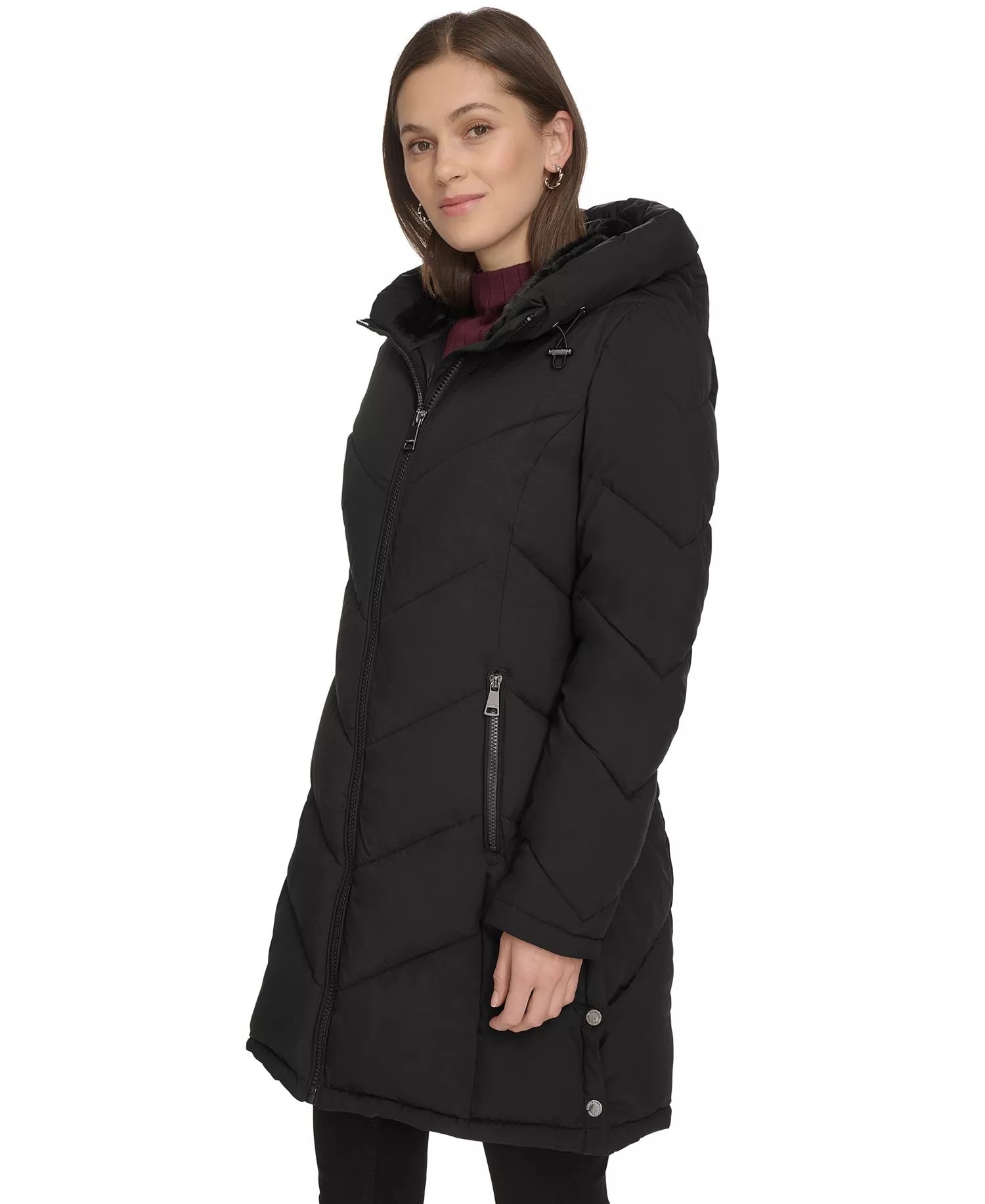 mni-edfc527a34f4e22b9ab2c83d514d41e6 Women's Hooded Puffer Coat