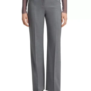 Women's Melange Virgin Wool Relaxed-Fit Pants