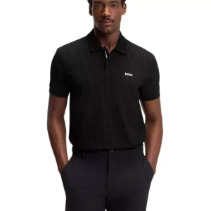 Men's Cotton-Piqué All-Over Print Polo Shirt