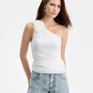 Women's One-Shoulder Rosette Top, Macy's Exclusive