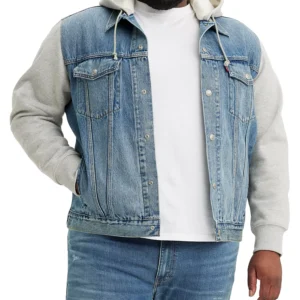 Levi’s® Men's Big & Tall Relaxed-Fit Hooded Trucker Jacket