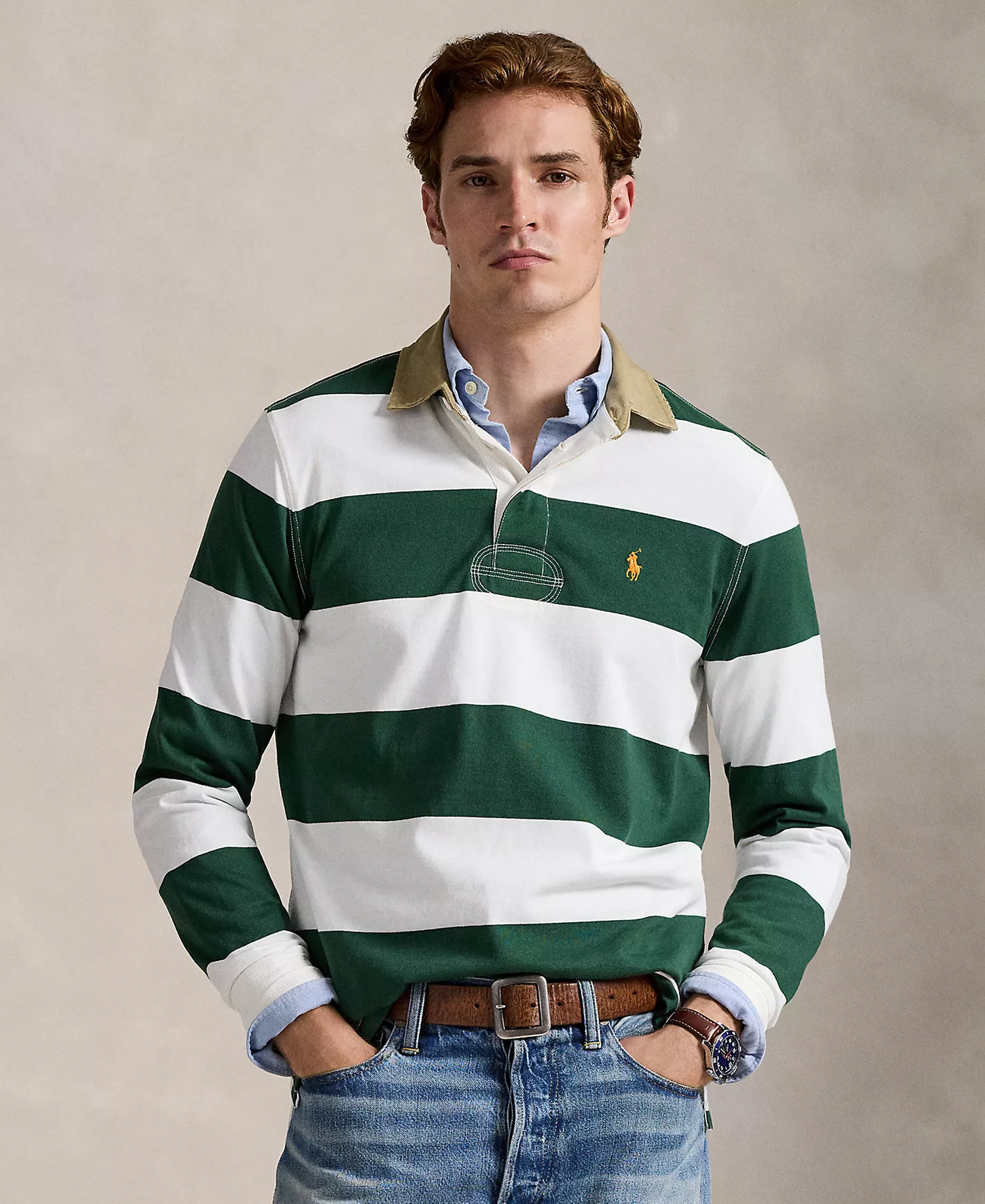 mni-ef815b0c37580cbb89ebab8302fb1e71 Men's Classic Fit Rugby Shirt — изображение 3