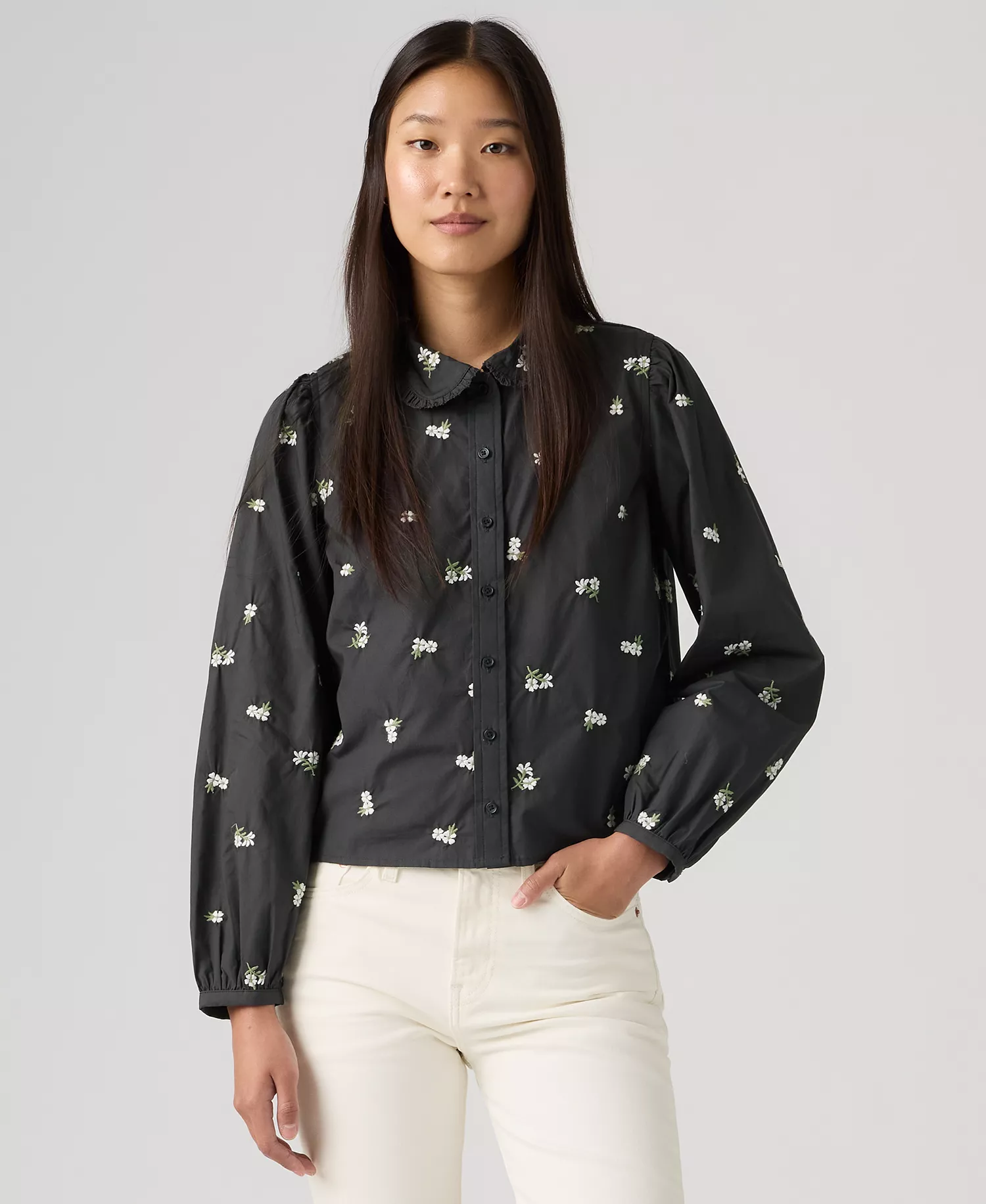 mni-f0da7fcec562ef6871dbc06d51ead0fd Women's Calista Collared Button-Up Shirt