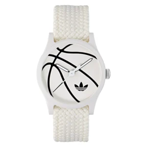 Unisex Analog White Nylon Watch, 39mm