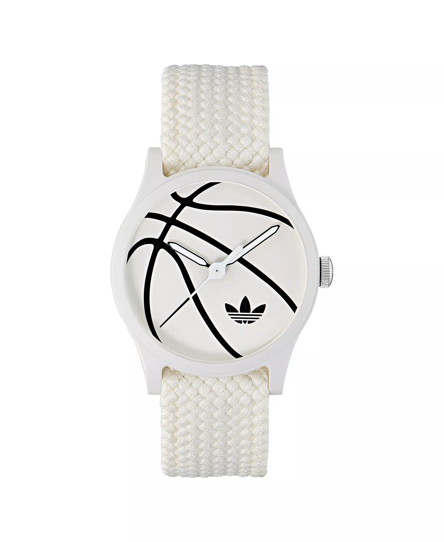 mni-f0edc9a01d95965ec3fd8749d2fb0b2b Unisex Analog White Nylon Watch, 39mm