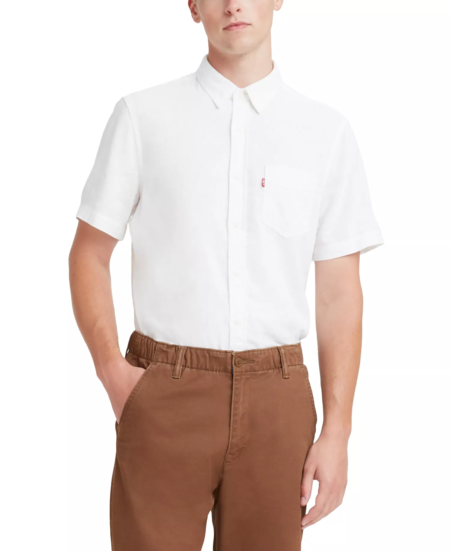 mni-f11f0f98b0a28ff53505afcd80aaa9bd Men's Classic Pocket Short-Sleeve Regular-Fit Shirt — изображение 4