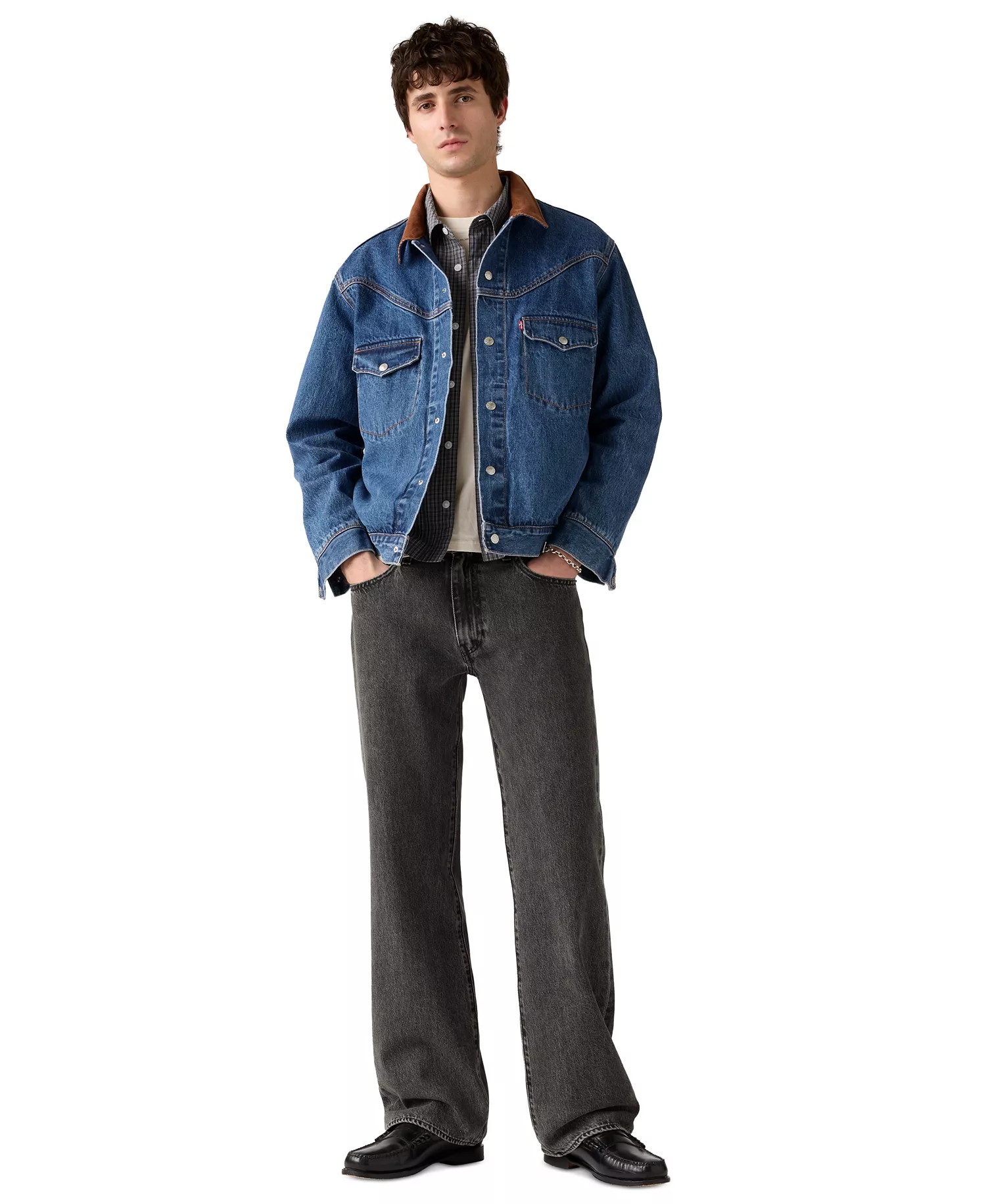mni-f1828dec057e0ab5b95b8521b51e3b75 Men's Regular-Fit Flare Jeans