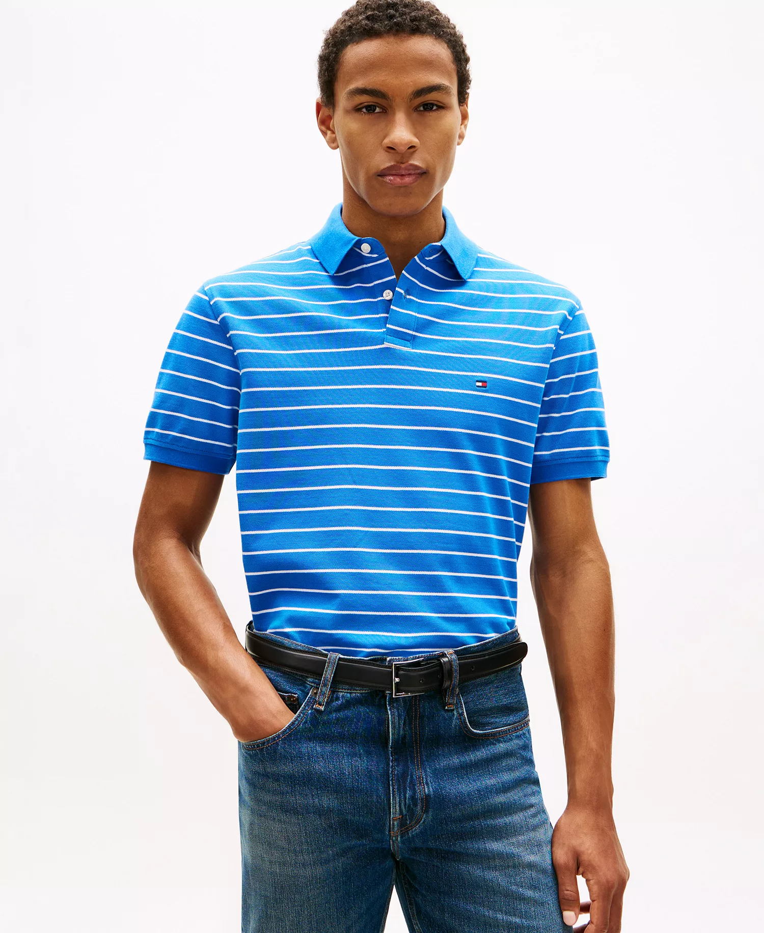 mni-f203ecaec5fc536b20dc5686b4a8ddcd Men's Cotton Classic Fit 1985 Striped Polo Shirts — изображение 6