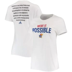 Women's White Kansas Jayhawks More Is Possible T-shirt