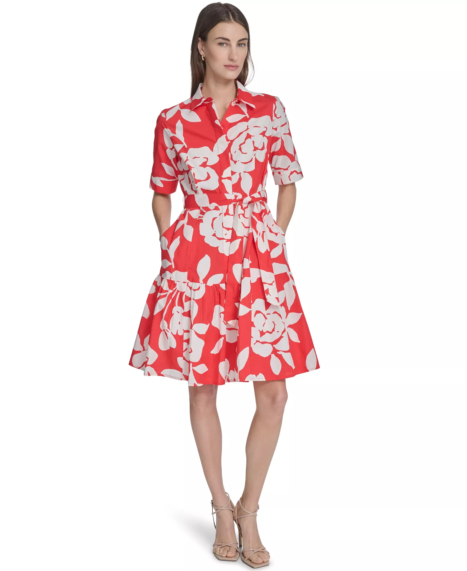 mni-f2550ba7902d535b19b94d969e0e85f2 Women's Floral Tiered Dress