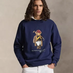 Men's Big & Tall Polo Bear Fleece Sweatshirt