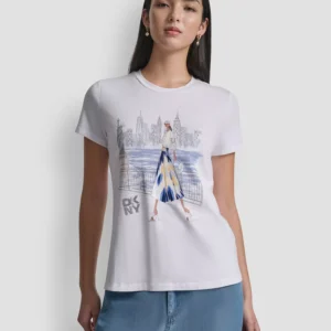 Women's Statue of Liberty Graphic Short-Sleeve T-Shirt