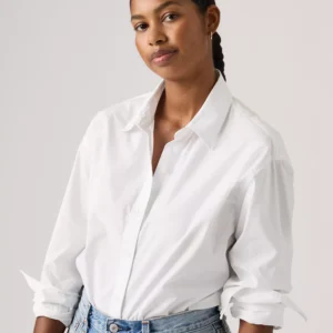 Women's Point Collar Long-Sleeve Shirt