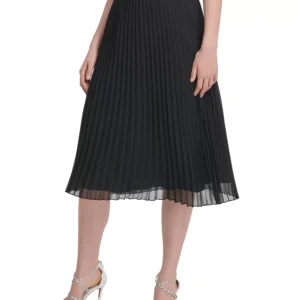Pleated Midi Skirt