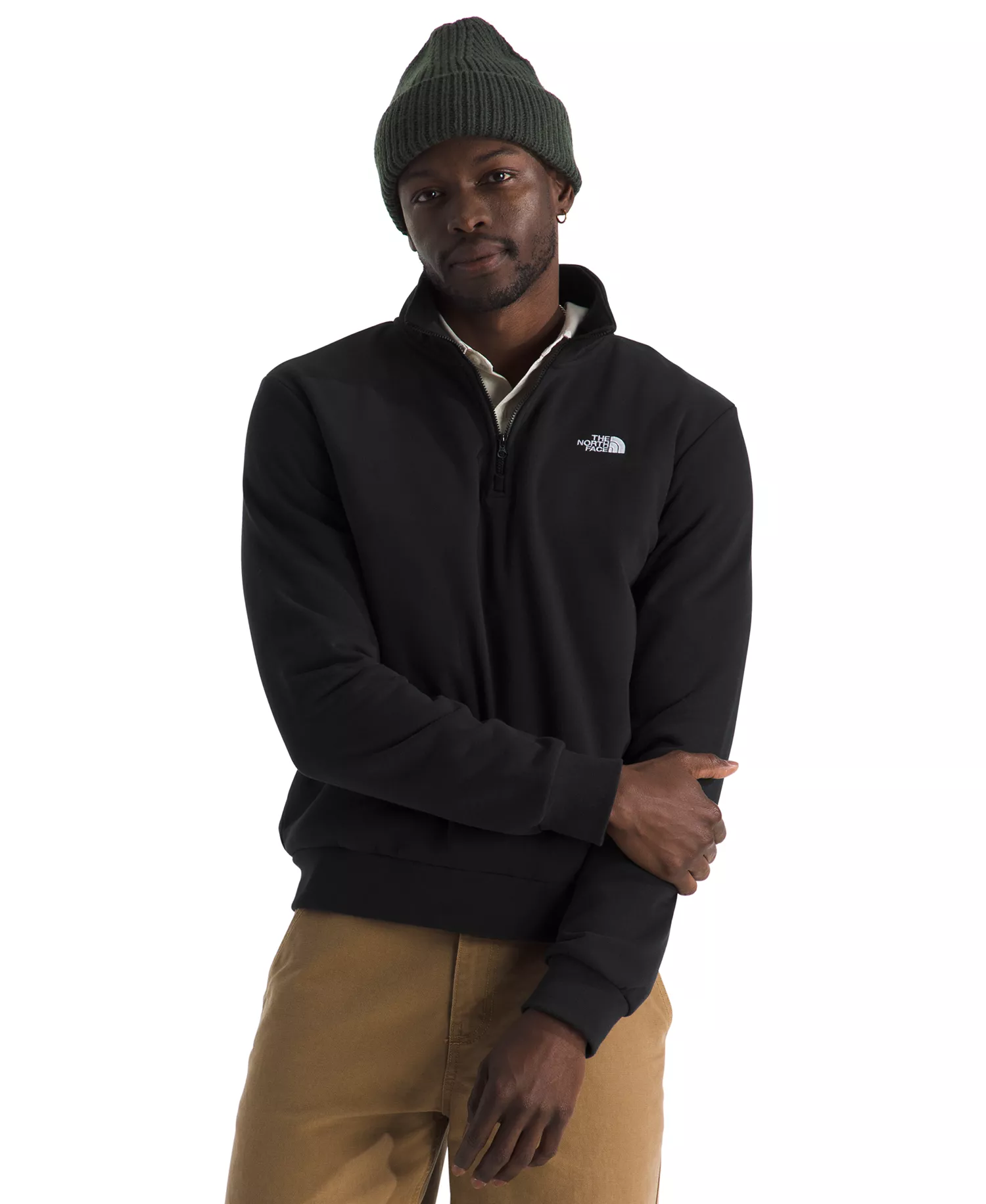 mni-f72762b8a5db2de5cd40b16e2043d048 Men's Evolution Simple Dome Quarter Zip Sweatshirt — изображение 4