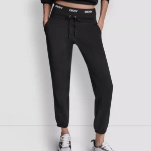 Women's Classic Logo Elastic High-Rise Sweatpants