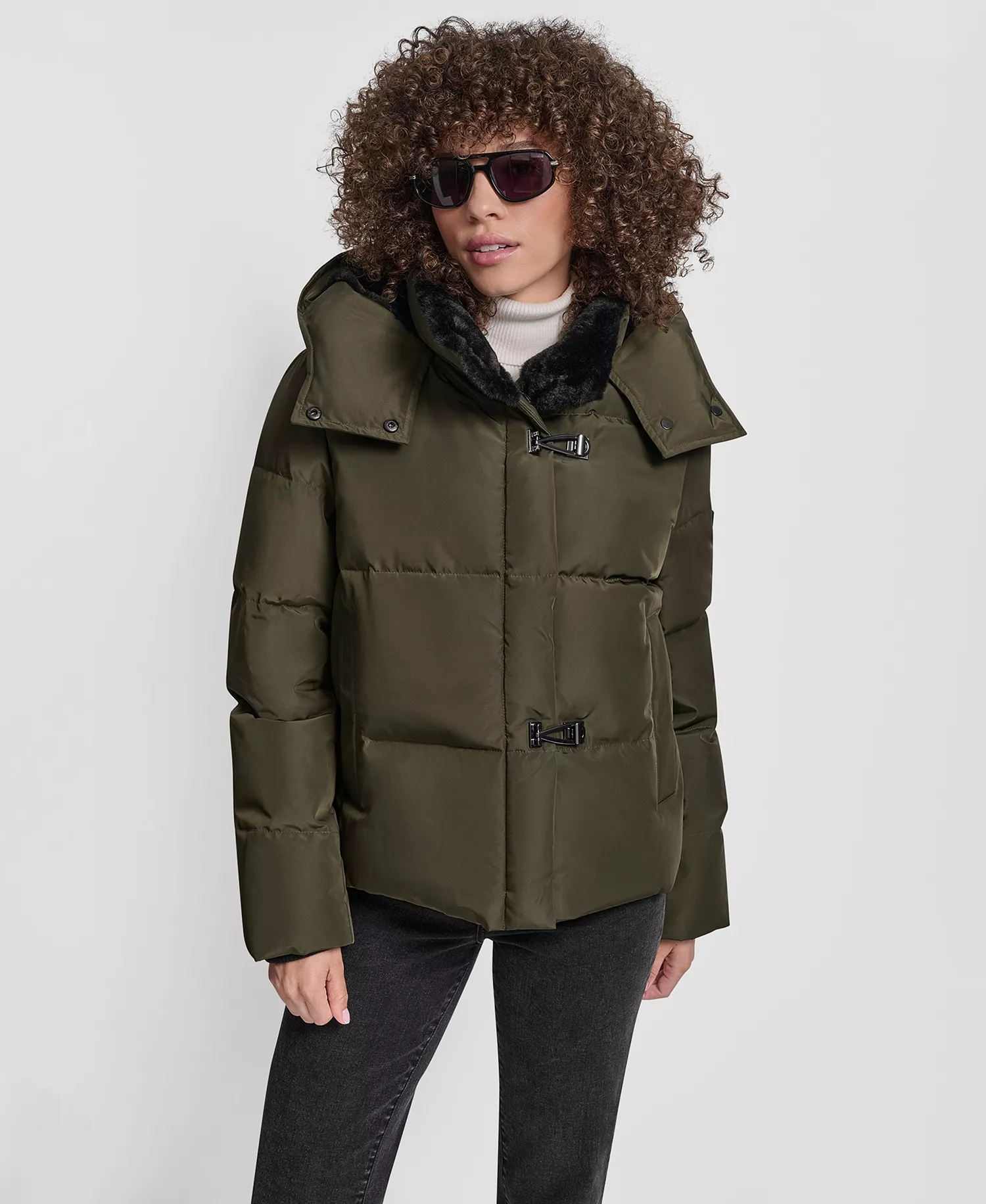 mni-f867cf56b52c5405fb58027030067e37 Women's Shirt Toggle Hooded Puffer Coat — изображение 3