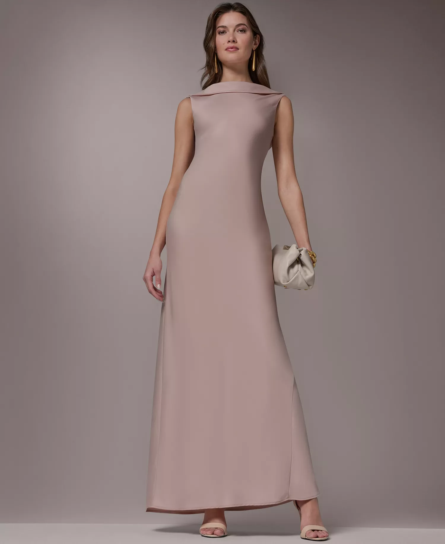 mni-f8d9611b5649e6b6687b14b4ae533970 Women's Boat Neck Ball Gown