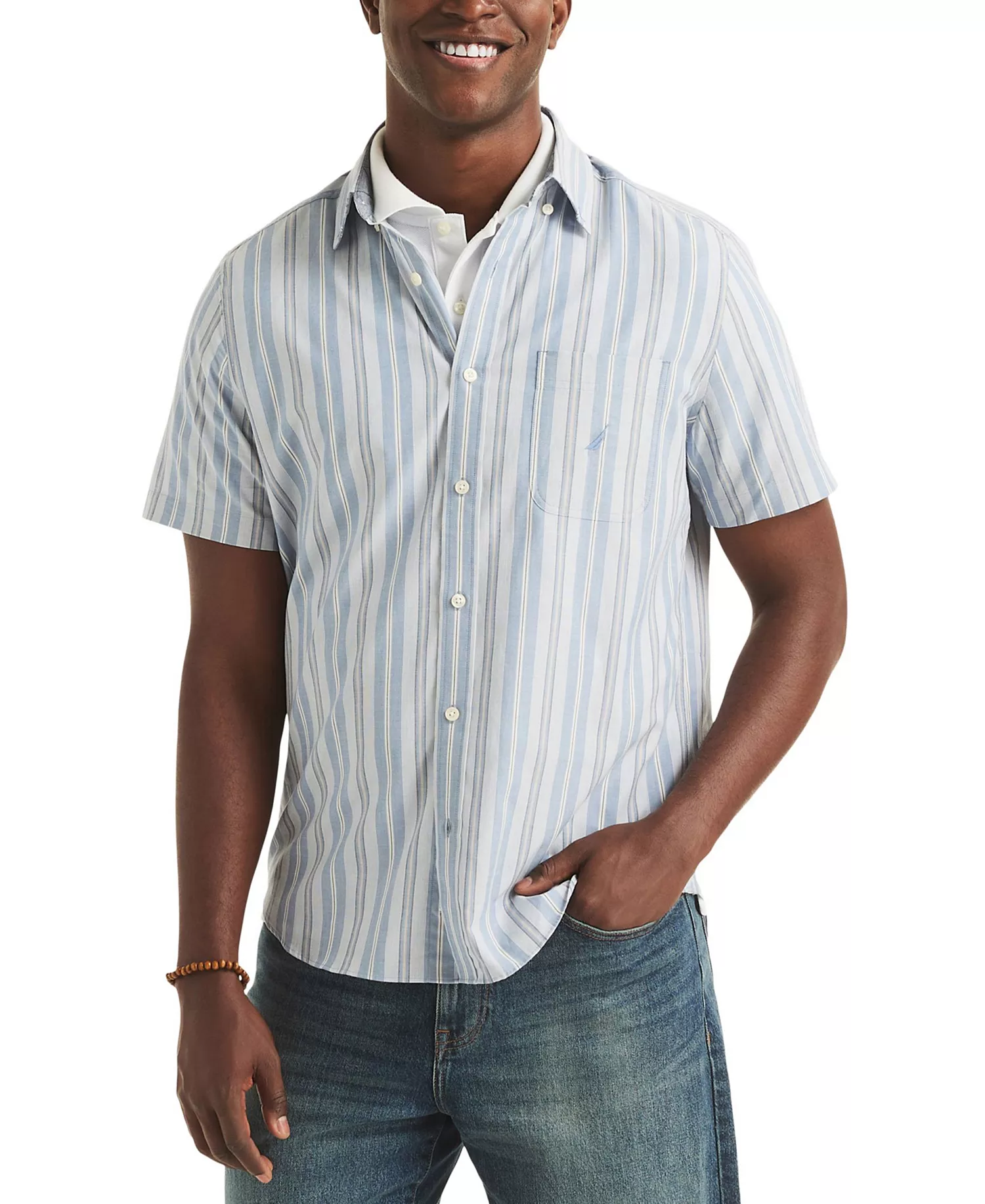 mni-f972a62174b2a9ec81c2c0f3166a403e Men's Striped Classic-Fit Shirt