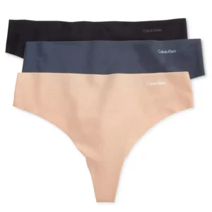 Women's Invisibles Thong Underwear 3-Pack QD3558
