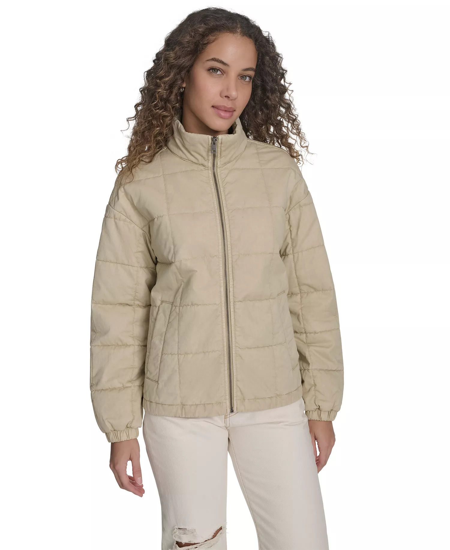 mni-fa41042e5bd64bcab52e30a25b4f705d Women's Box Quilted Cotton Jacket — изображение 3