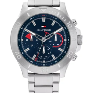 Men's Quartz Silver Stainless Steel Watch 46mm