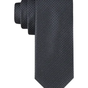 Men's Steel Micro-Dot Solid Tie