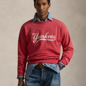 Men's Yankees Embroidered Fleece Sweatshirt