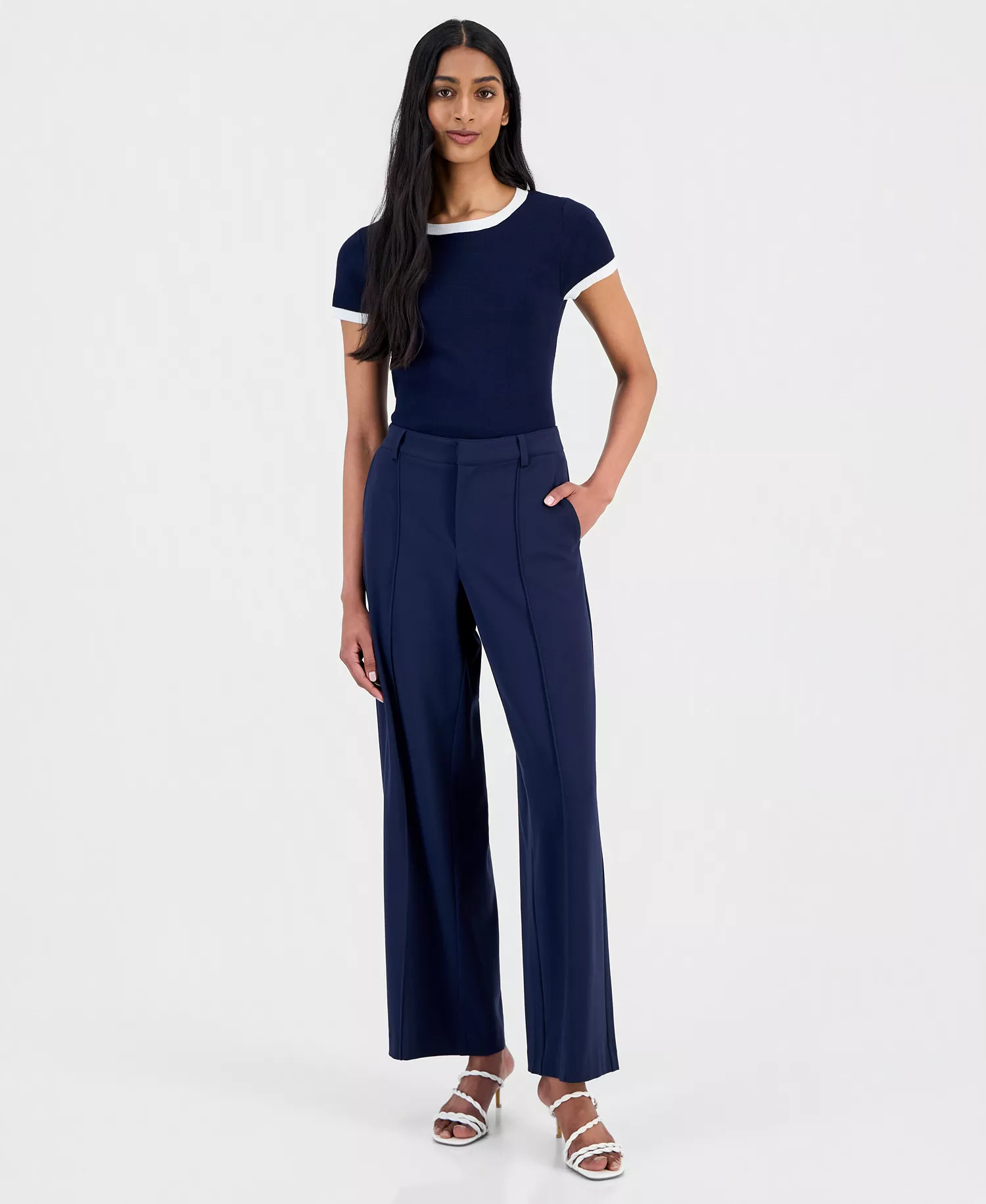 mni-fc2abc045e2b026ad51be702954a01e6 Women's High-Rise Straight Wide-Leg Pants — изображение 3