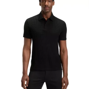 Porsche x BOSS Mercerized Cotton Houndstooth Polo shirt