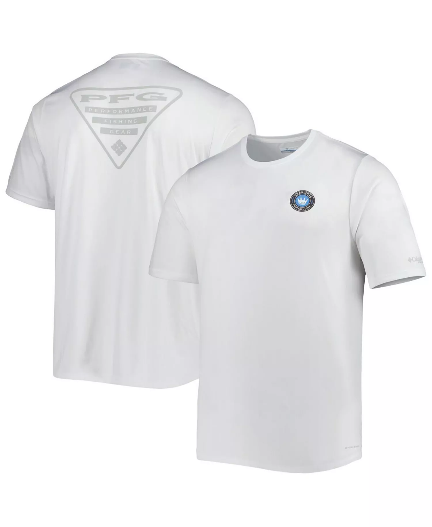 mni-fdcadfa8f6e037a1d470f94b83ee125c Men's White Charlotte FC Terminal Tackle Omni-Shade T-shirt