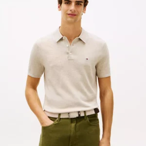 Men's Essential Short-Sleeve Sweater Knit Polo Shirt