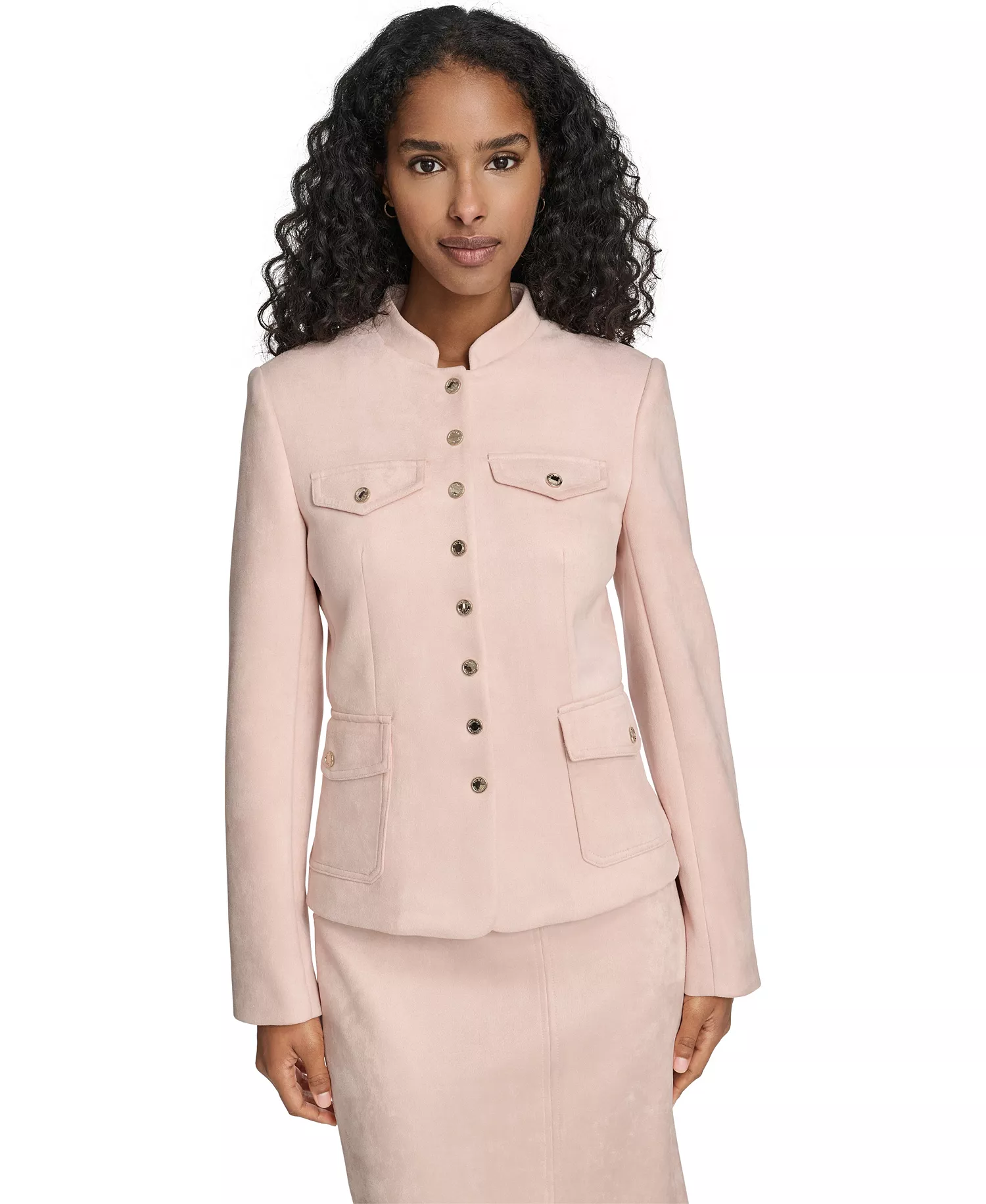 mni-ff9db55cff95eaffe430d19d3aed273a Women's Scuba Suede Riding Band Collar Jacket