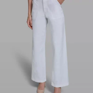 Women's Wide-Leg Mid-Rise Front Pocket Jeans