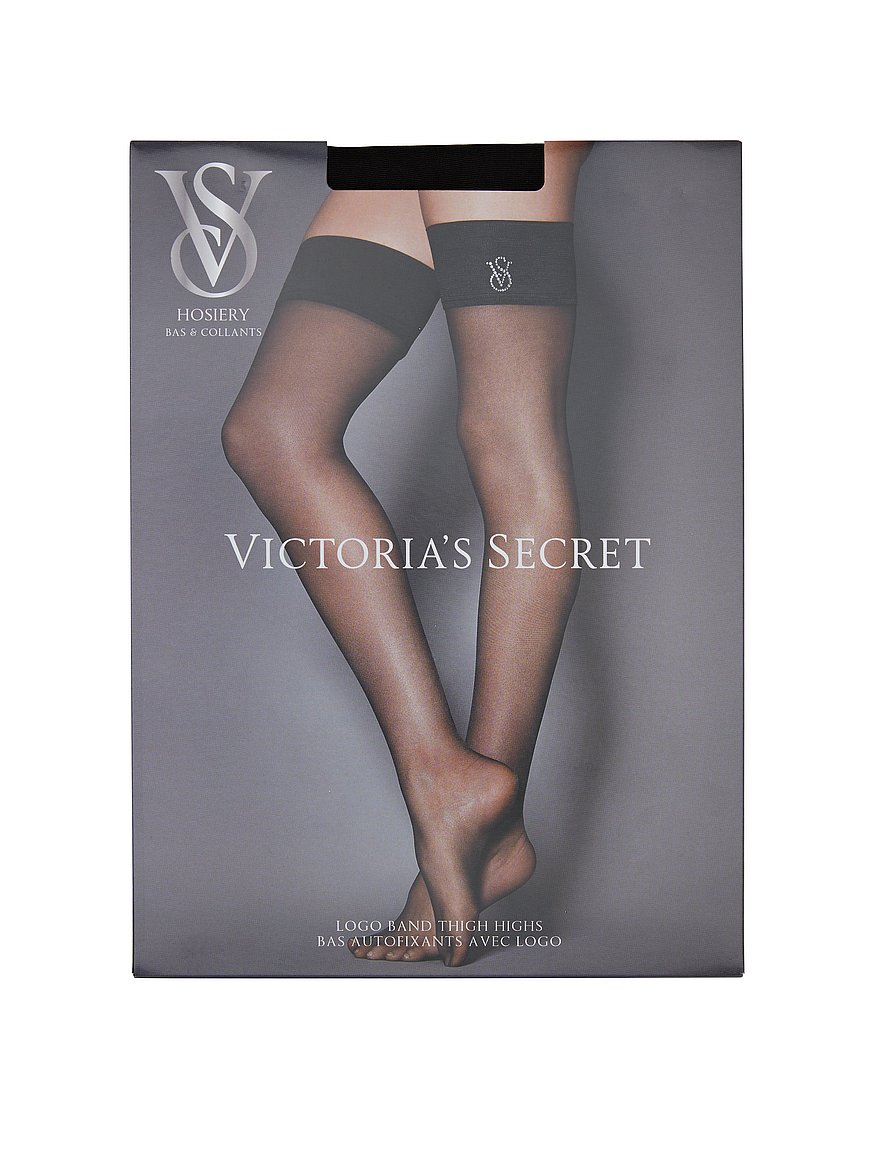 crystal logo thigh highs crystal logo thigh highs