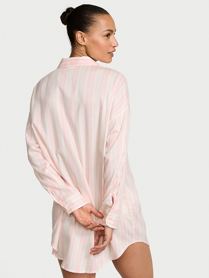 modal cotton button front sleepshirt modal cotton button front sleepshirt