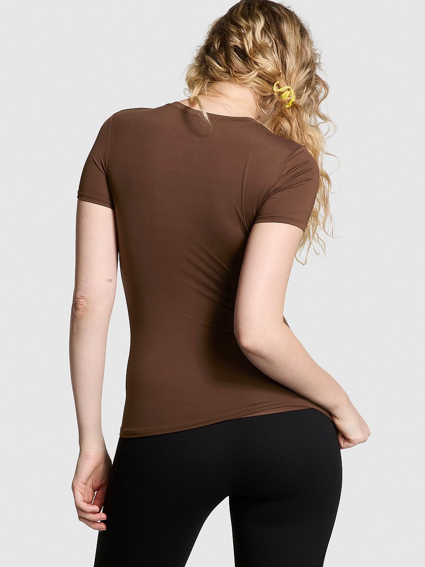 pink base stretch™ short sleeve tee pink base stretch™ short sleeve tee