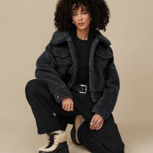 frankie short trucker jacket