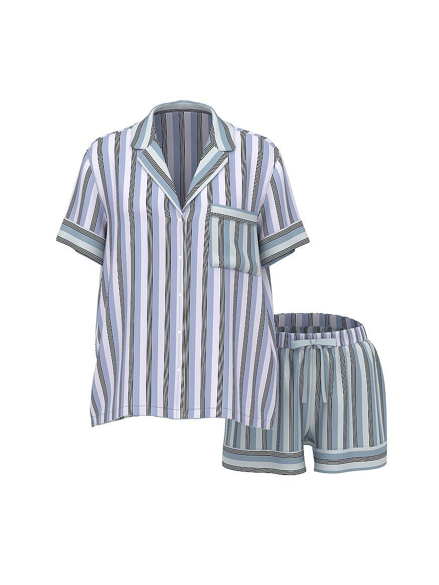 signature satin short pajama set signature satin short pajama set