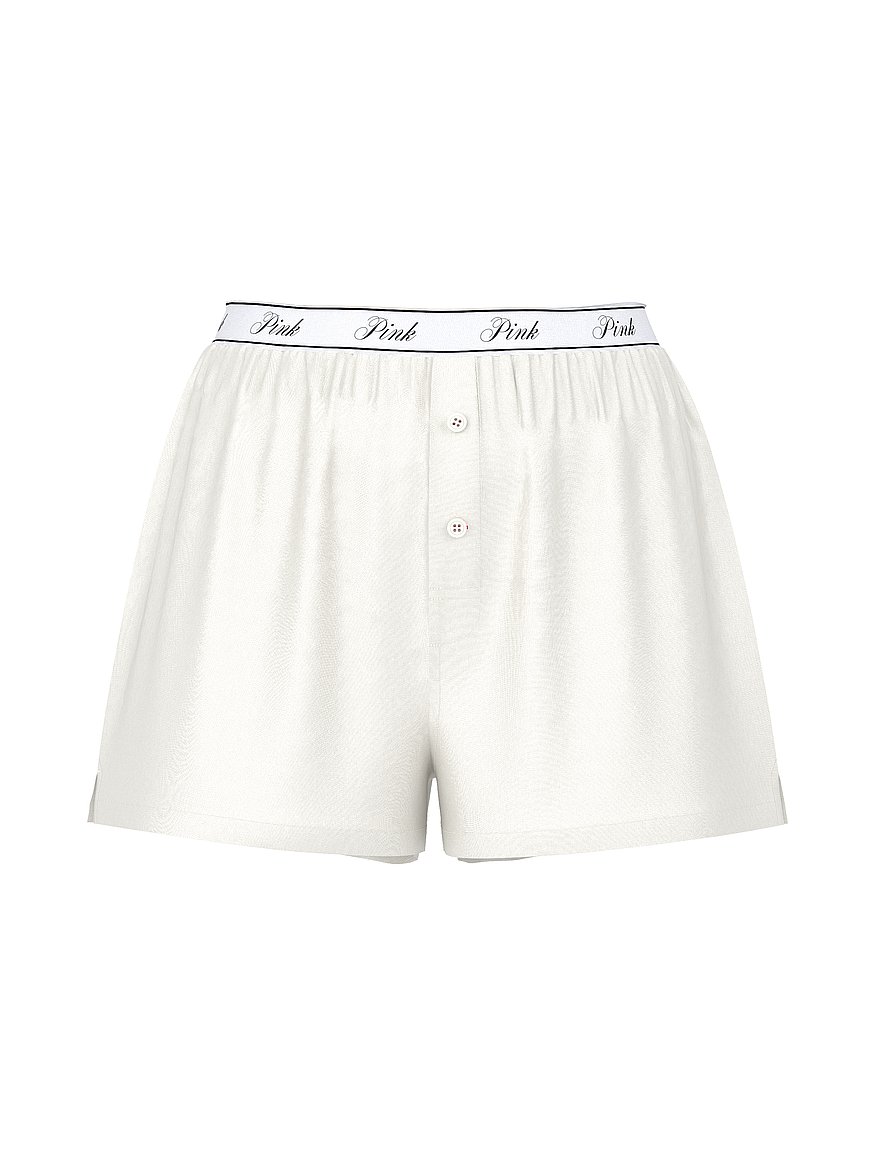 silky sleep boxy pajama shorts silky sleep boxy pajama shorts