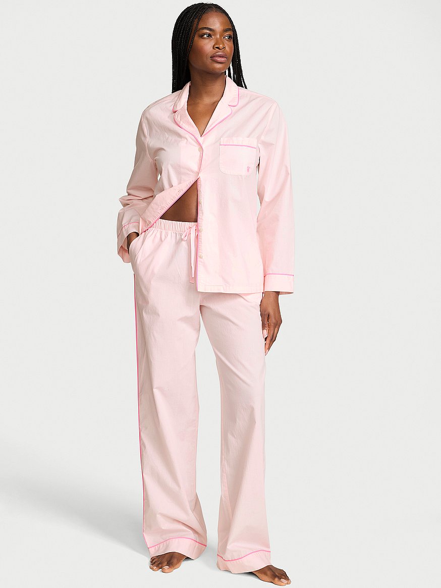 heritage cotton long pajama set heritage cotton long pajama set