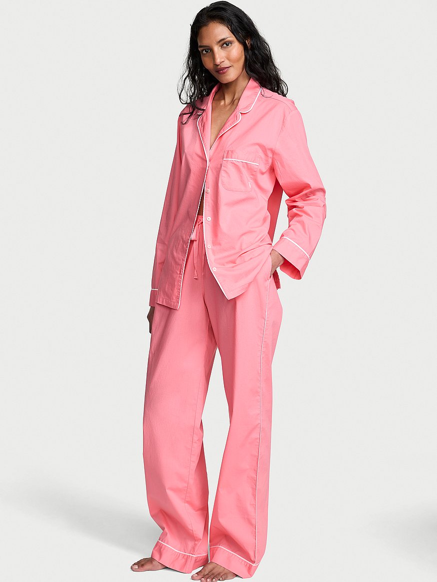 heritage cotton long pajama set heritage cotton long pajama set