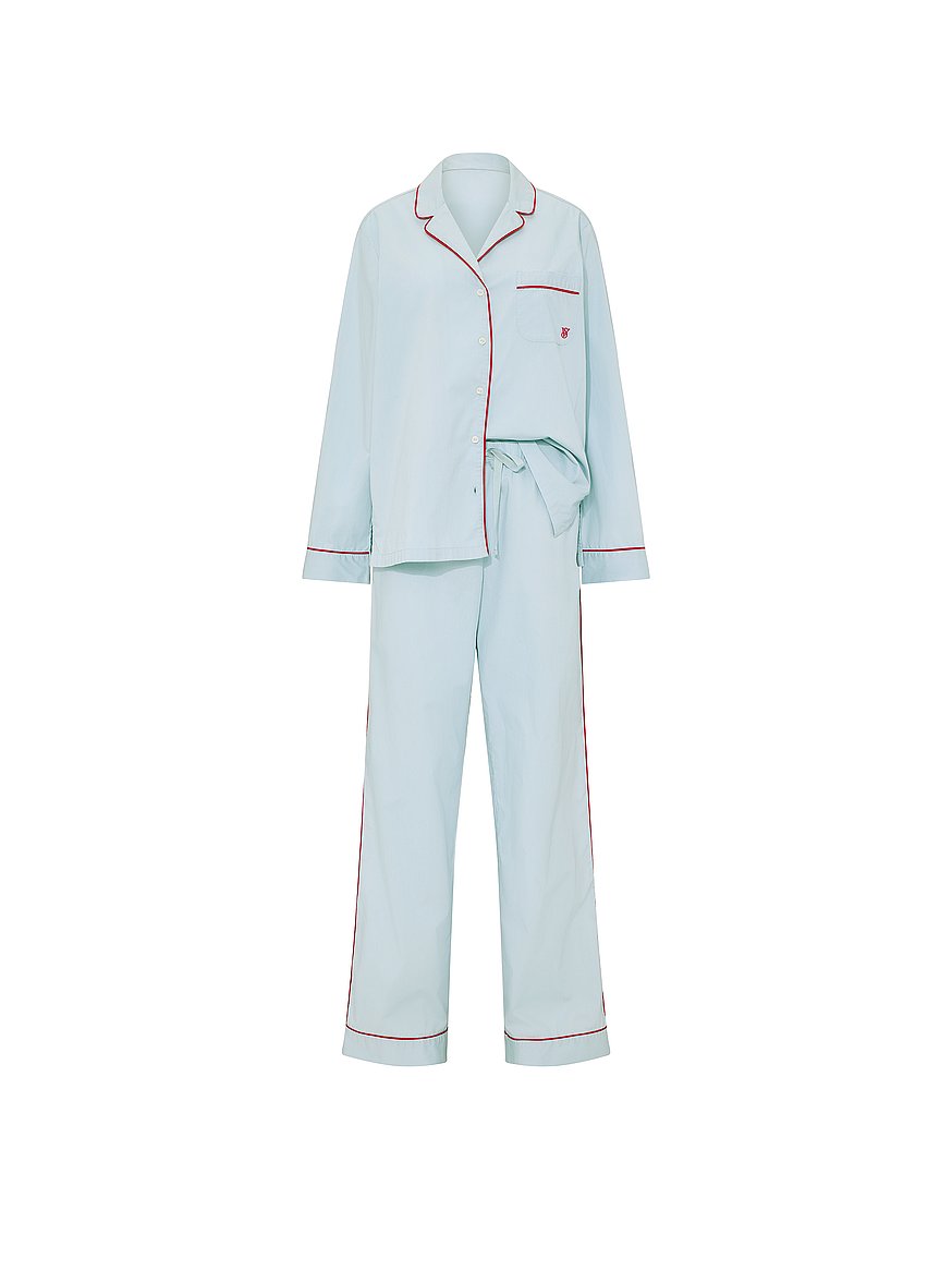 heritage cotton long pajama set heritage cotton long pajama set