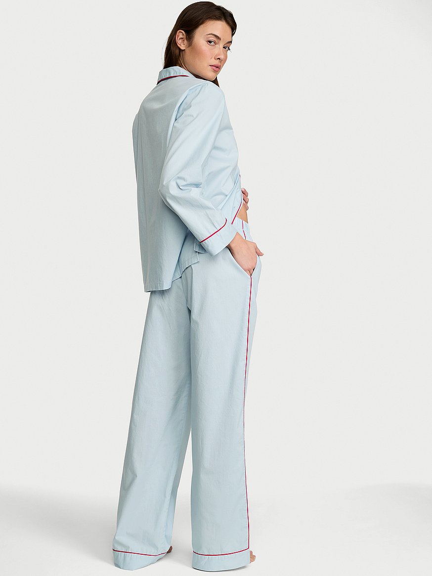 heritage cotton long pajama set heritage cotton long pajama set