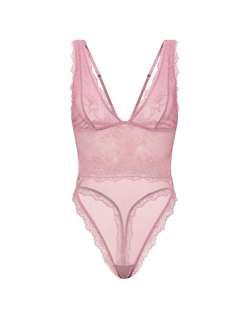 sheer rose plunge bodysuit sheer rose plunge bodysuit